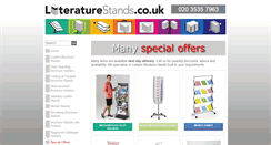 Desktop Screenshot of literaturestands.co.uk